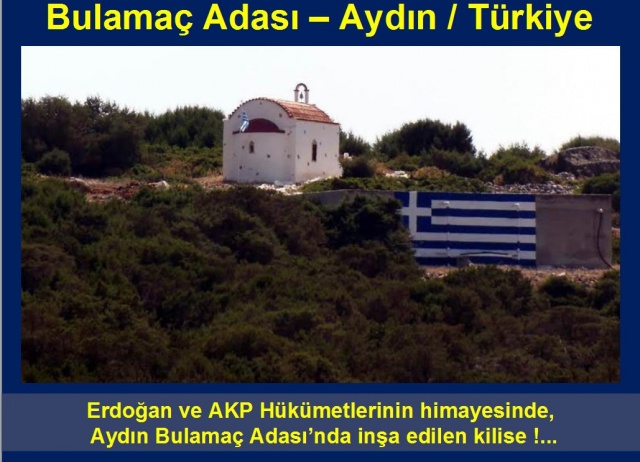 Yunan askerleri, Bulamaç adasında tatbikat yaptı