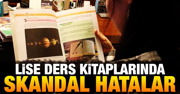 Lise ders kitaplarnda skandal hatalar