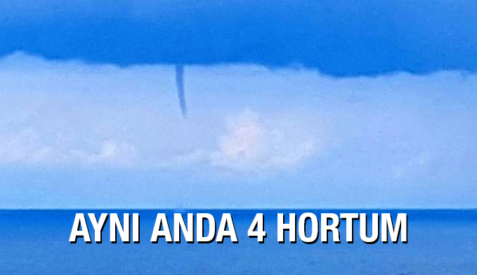 Aynı anda 4 hortum oluştu