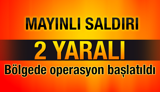 Bingöl'de mayın patladı: 2 korucu yaralandı