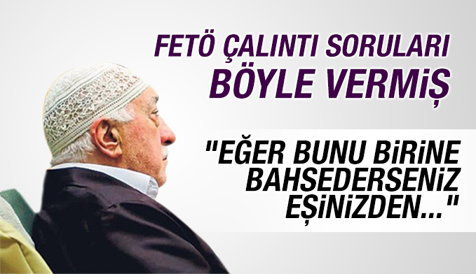 FETÖ çalıntı soruları verirken Kur'an'a el bastırmış