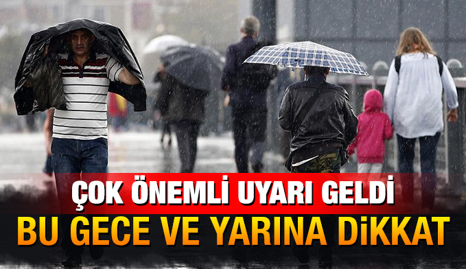 Meteoroloji’den sağanak yağış uyarısı