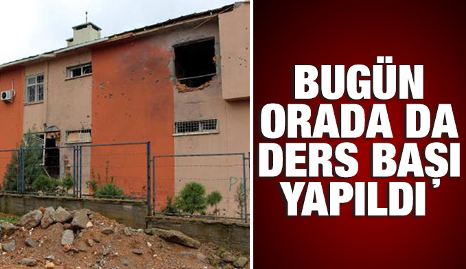 Şırnak Silopi'de PKK'nın tahrip ettiği okulda eğitim başladı