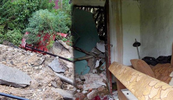 Zonguldak'ta heyelan: 1 ev yıkıldı, 6 ev boşaltıldı
