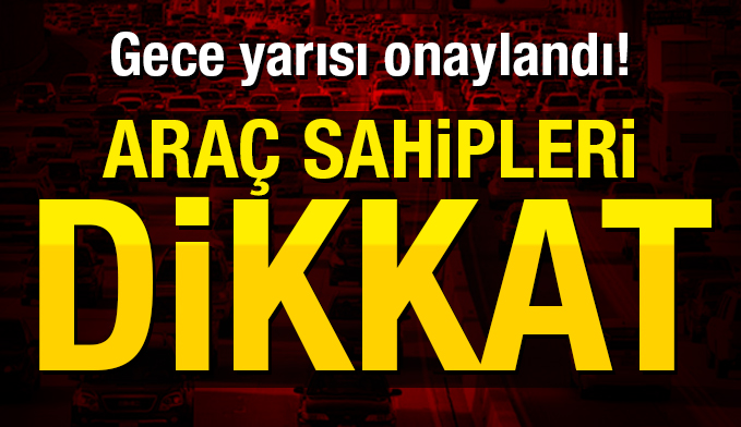 Milyonlarca aracı ilgilendiren düzenleme Meclis’ten geçti!