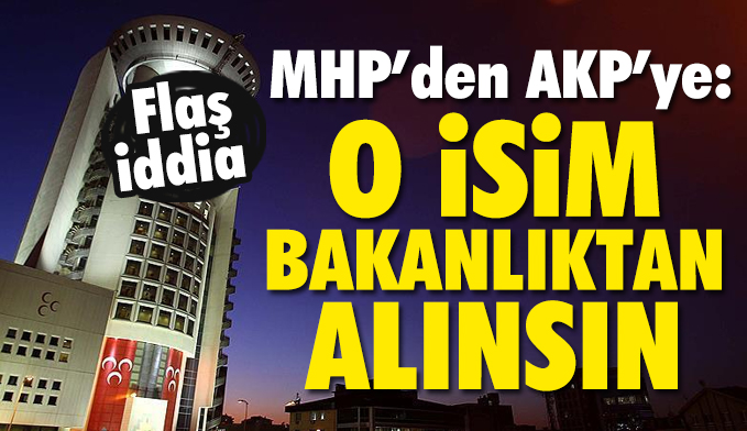 Tuğrul Türkeş'in bakanlıktan alınması istendiği iddiası