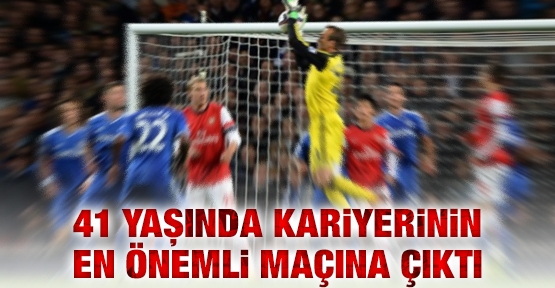 41 yaşında kariyerinin en önemli maçına çıktı
