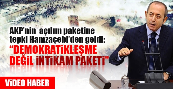 AKP’nin açılım paketine tepki, Hamzaçebi’den geldi