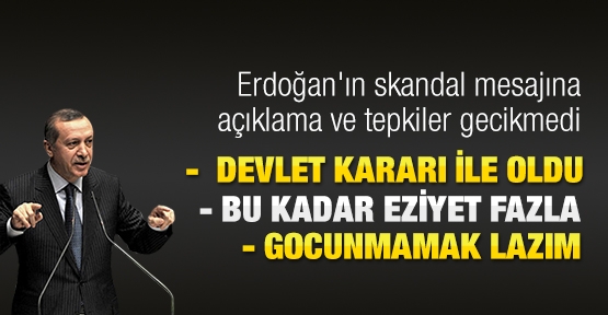 Erdoğan'ın skandal mesajına CHP'den destek