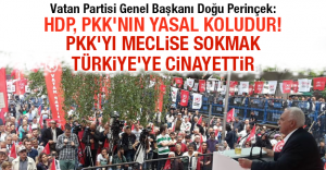 Doğu Perinçek: HDP, PKK'nın yasal koludur! PKK'yı meclise sokmak Türkiye'ye cinayettir