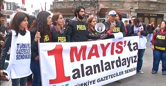1 Mayıs öncesi gazetecilere önlük