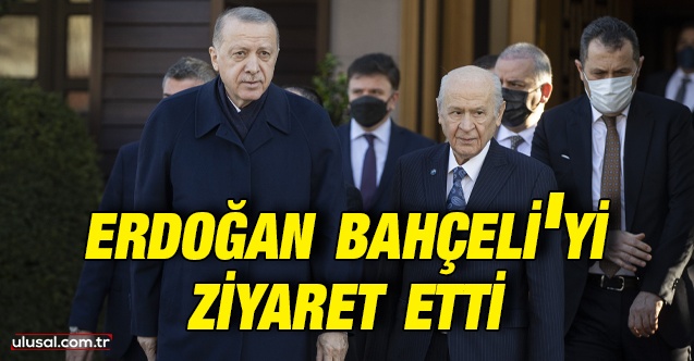 Ankara'da sürpriz görüşme: Cumhurbaşkanı Erdoğan, MHP lideri Devlet Bahçeli'yi ziyaret etti