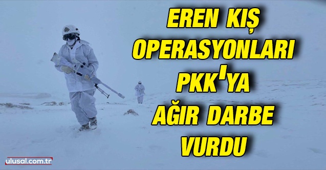 Eren Kış operasyonlarıyla PKK yurt içinden temizleniyor