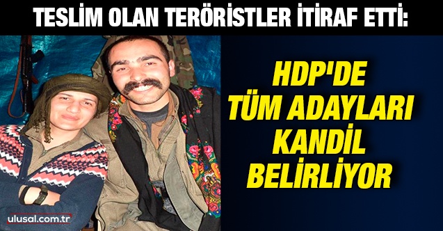 Teslim olan teröristler itiraf etti: HDP'deki tüm adayları Kandil belirliyor