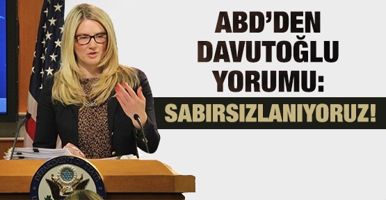 ABD'den Davutoğlu yorumu
