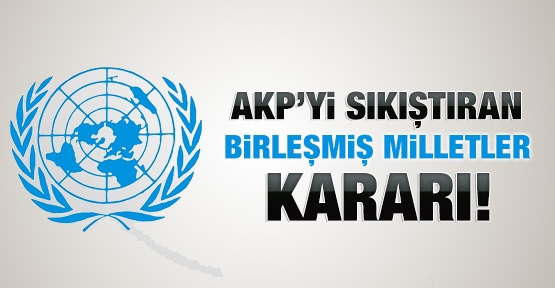 AKP'yi sıkıştıran Birleşmiş Milletler kararı!
