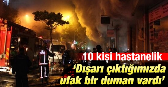 Bağcılar'da korkutan yangın
