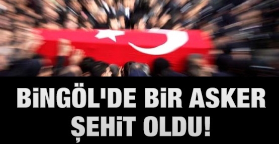 Bingöl'de bir asker şehit oldu!