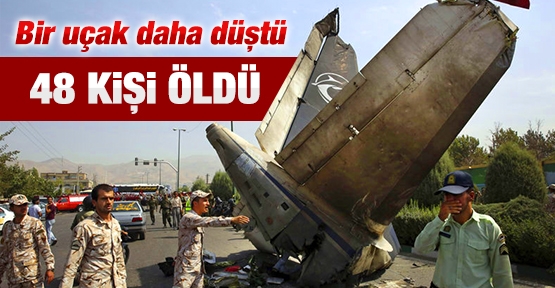 Bir uçak daha düştü