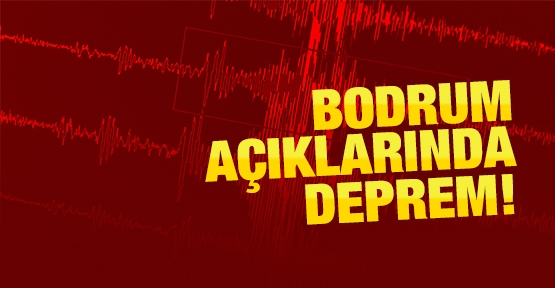 Bodrum açıklarında deprem!