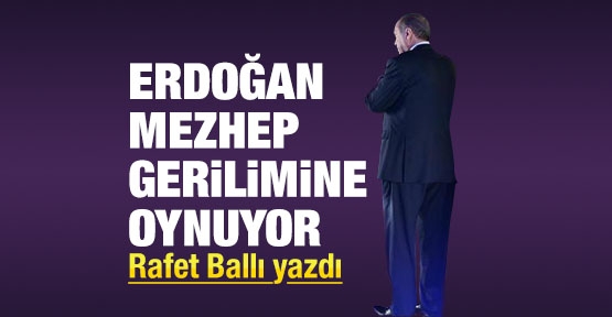Erdoğan mezhep gerilimine oynuyor