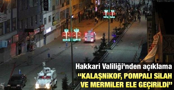 Hakkari Valiliği'nden açıklama