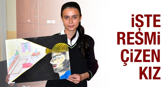 İşte resmi çizen kız