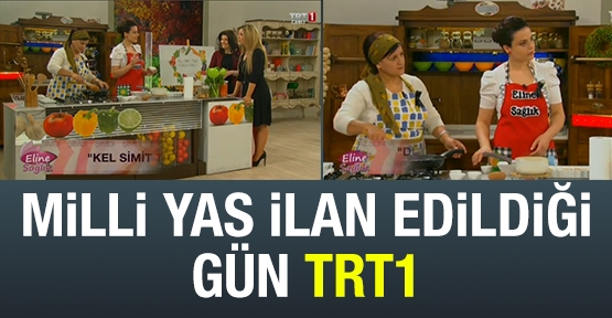 Milli yas ilan edildiği gün TRT1