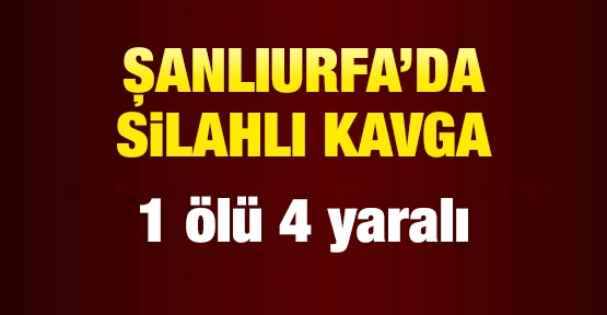 Şanlıurfa'da silahlı kavga!