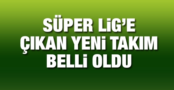 Süper Lig'e çıkan yeni takım belli oldu!