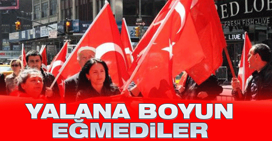 Yalana boyun eğmediler