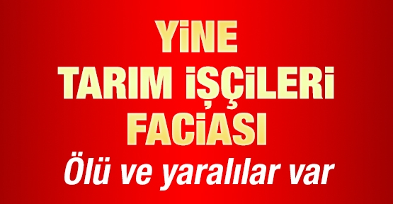 Yine tarım işçileri faciası